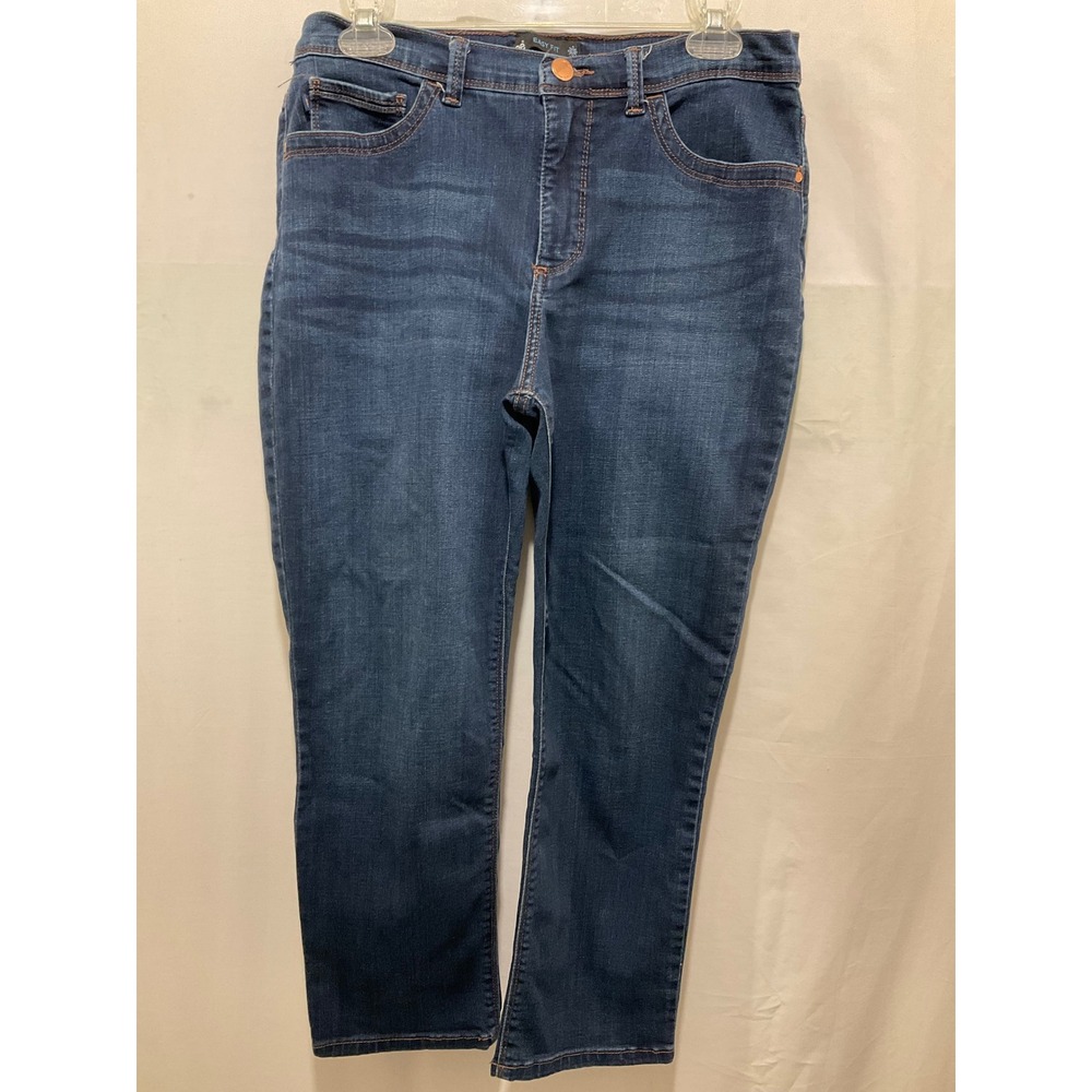 Lee Easy Fit Women Dark Wash Capri Denim Jeans Blue